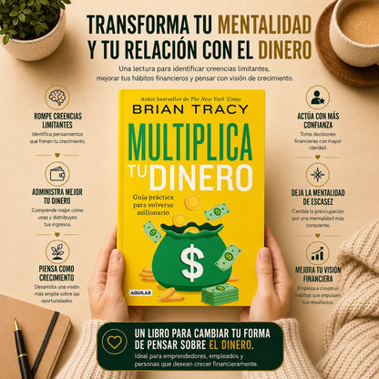 💰 Kit Multiplica tu Dinero: Libro + Folleto del Millonario GRATIS + 2 Separadores y 1 Resaltador 🎁📚