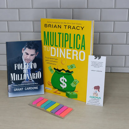 💰 Kit Multiplica tu Dinero: Libro + Folleto del Millonario GRATIS + 2 Separadores y 1 Resaltador 🎁📚