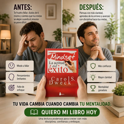 🔥 Oferta Mindset: 📘 Libro físico + 📲 E-book Piense y hágase rico + 🔖 2 separadores + 🖍️ resaltador de regalo