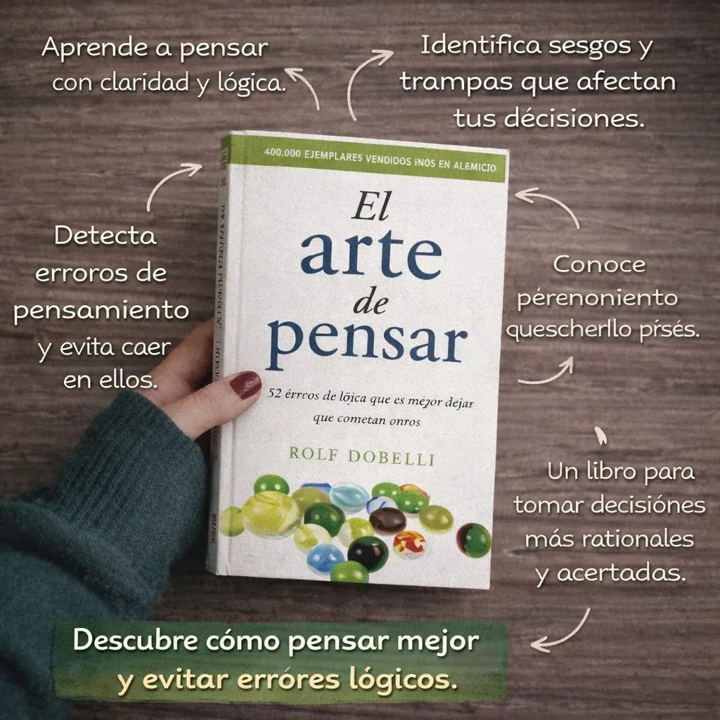 El arte de pensar 📘 + E-book GRATIS 🎁 + 2 separadores + 1 resaltador ✨