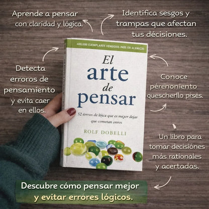 El arte de pensar 📘 + E-book GRATIS 🎁 + 2 separadores + 1 resaltador ✨