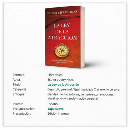 📕La Ley de la Atracción  + E-book GRATIS 🎁 + 2 Separadores 📑 + 1 Resaltador 🖍️ | Envío Gratis