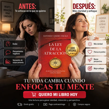📕La Ley de la Atracción  + E-book GRATIS 🎁 + 2 Separadores 📑 + 1 Resaltador 🖍️ | Envío Gratis