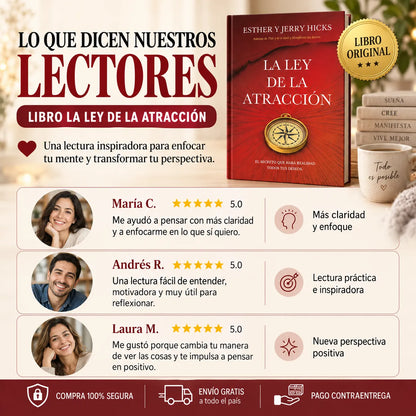 📕La Ley de la Atracción  + E-book GRATIS 🎁 + 2 Separadores 📑 + 1 Resaltador 🖍️ | Envío Gratis