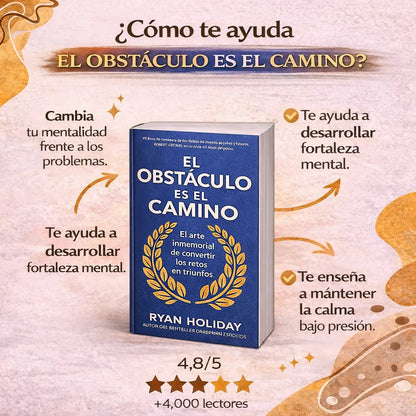 El Obstáculo es el Camino – Edición Especial 📘 Libro físico + 🎧 Audiolibro GRATIS  2 separadores motivacionales + resaltador