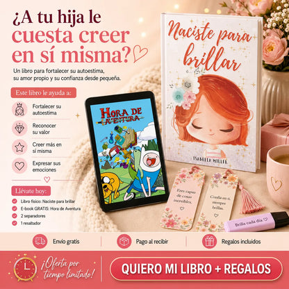 Naciste para Brillar 💕 Libro físico + E-book 🎁 + 2 Separadores 🔖 + Resaltador 🖍️