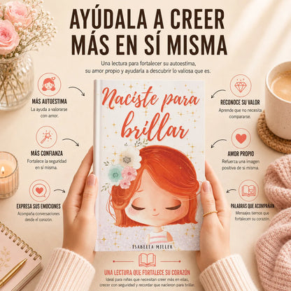 Naciste para Brillar 💕 Libro físico + E-book 🎁 + 2 Separadores 🔖 + Resaltador 🖍️
