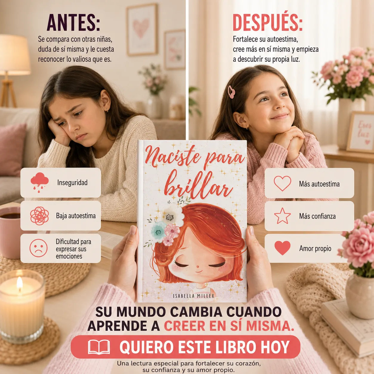 Naciste para Brillar 💕 Libro físico + E-book 🎁 + 2 Separadores 🔖 + Resaltador 🖍️