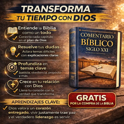 Biblia Reina Valera 1960 GRATIS 🎁Comentario bíblico del XXI 🎁Gratis resaltador