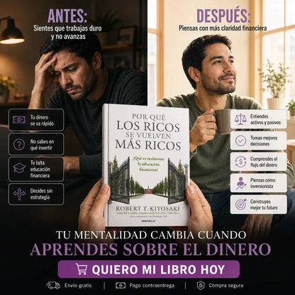 💸 OFERTA 2X1 📚 | Por Qué los Ricos se Vuelven Más Ricos + El Folleto del Millonario GRATIS 🎁 + 2 Separadores 🔖 + 1 Resaltador