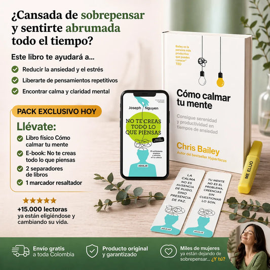 🧠 Cómo calmar tu mente + e-book gratis + 2 separadores + 1 resaltador 🎁