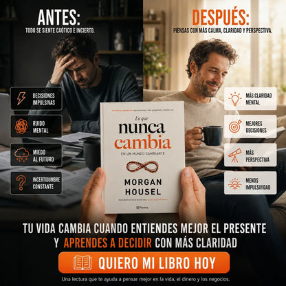 📘 Libro Lo que nunca cambia + E-book GRATIS 🎁 | 2 Separadores + 1 Resaltador para pensar mejor