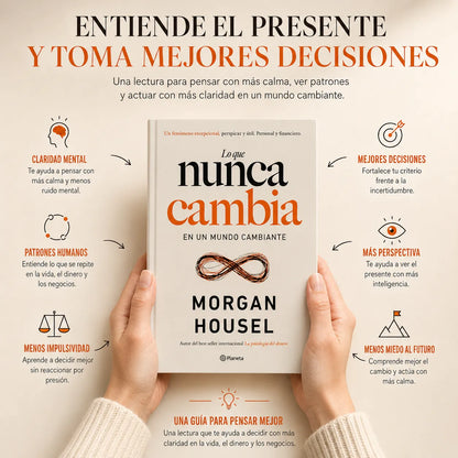 📘 Libro Lo que nunca cambia + E-book GRATIS 🎁 | 2 Separadores + 1 Resaltador para pensar mejor