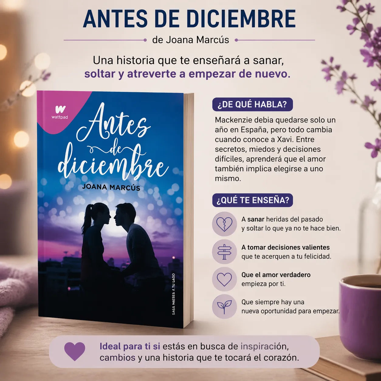 Transforma tu historia con el Combo de Antes de diciembre y Después de diciembre 📚 + ¡Llévate 2 separadores y 1 resaltador GRATIS! 🎁