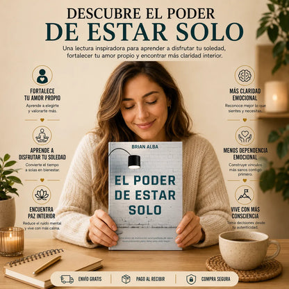 💙 Convierte la Soledad en Tu Mayor Fortaleza 📘 El poder de estar solo + E-book + 2 separadores + resaltador de regalo 🎁