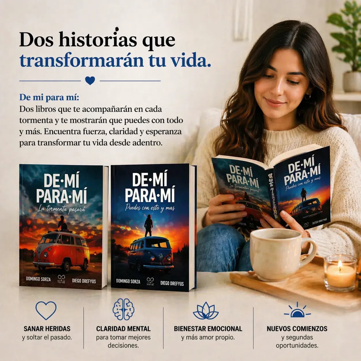 🎁Llévate ambos tomos De Mí Para Mí: La Tormenta Pasará + Puedes Con Esto y Más, Libros Físicos  y recibe GRATIS No Te Creas Todo Lo Que Piensas 🎁