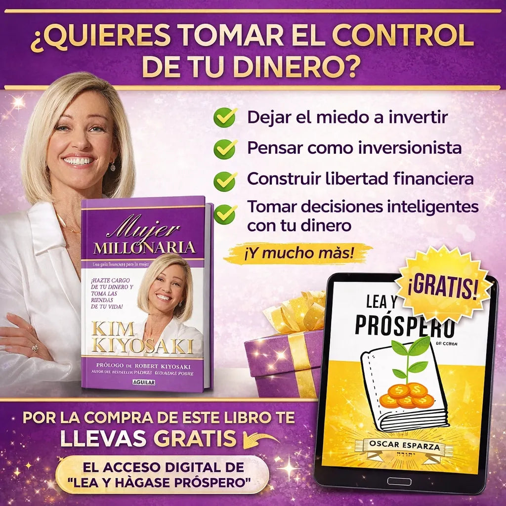 ✨💰 Mujer Millonaria: El Primer Paso a Tu Libertad Financiera 🎁📘 Incluye E-book Gratis “Lea y Hágase Próspero”