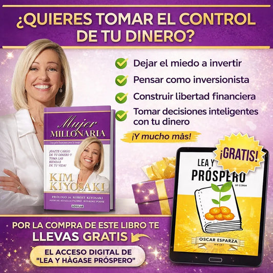 ✨💰 Mujer Millonaria: El Primer Paso a Tu Libertad Financiera 🎁📘 Incluye E-book Gratis “Lea y Hágase Próspero”