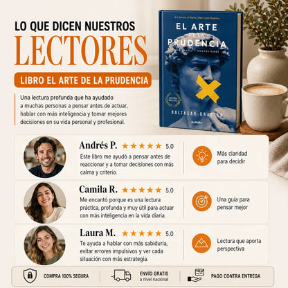 📘 El Arte de la Prudencia + E-book GRATIS + 2 Separadores + Resaltador 🎁