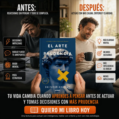 📘 El Arte de la Prudencia + E-book GRATIS + 2 Separadores + Resaltador 🎁