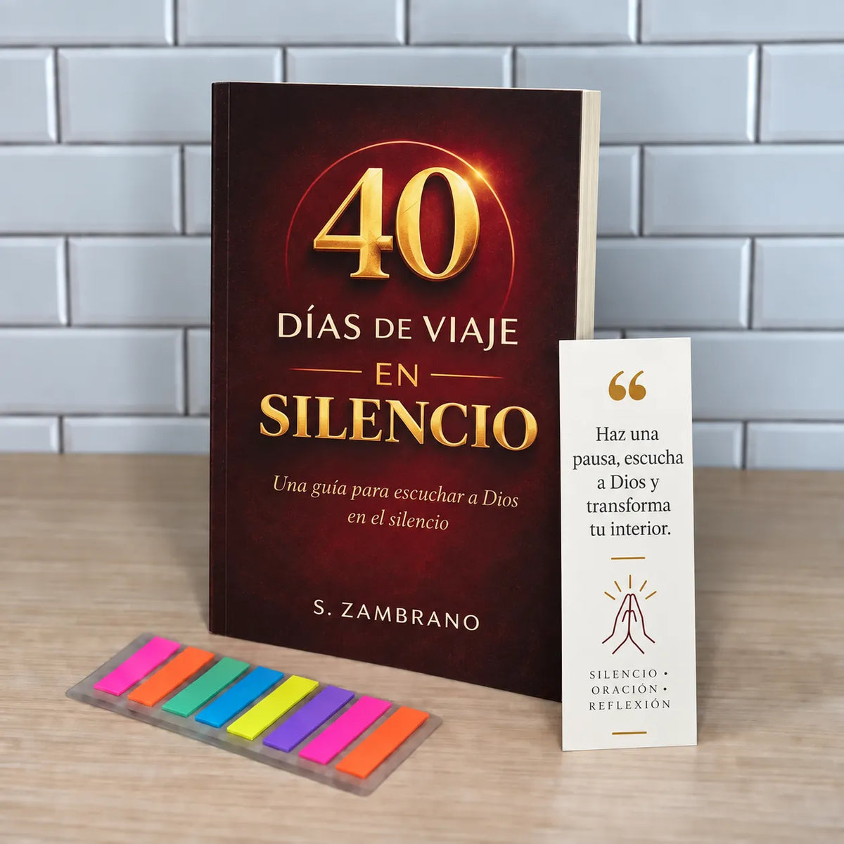 📕 40 Días de Viaje en Silencio 🙏 + E-Book 365 Días con Dios  🎁 + 2 Separadores 📖 + 1 Resaltador 🖍️