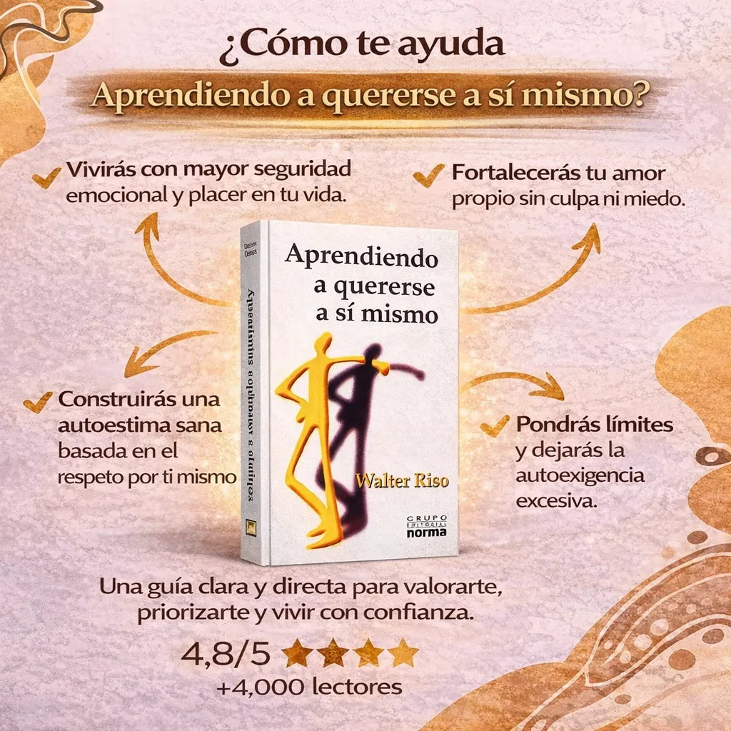 Aprendiendo a quererse a sí mismo 📘 Libro físico + Guía de 101 Afirmaciones Positivas + 2 Separadores Motivacionales + 1 Marcador Resaltador 🎁