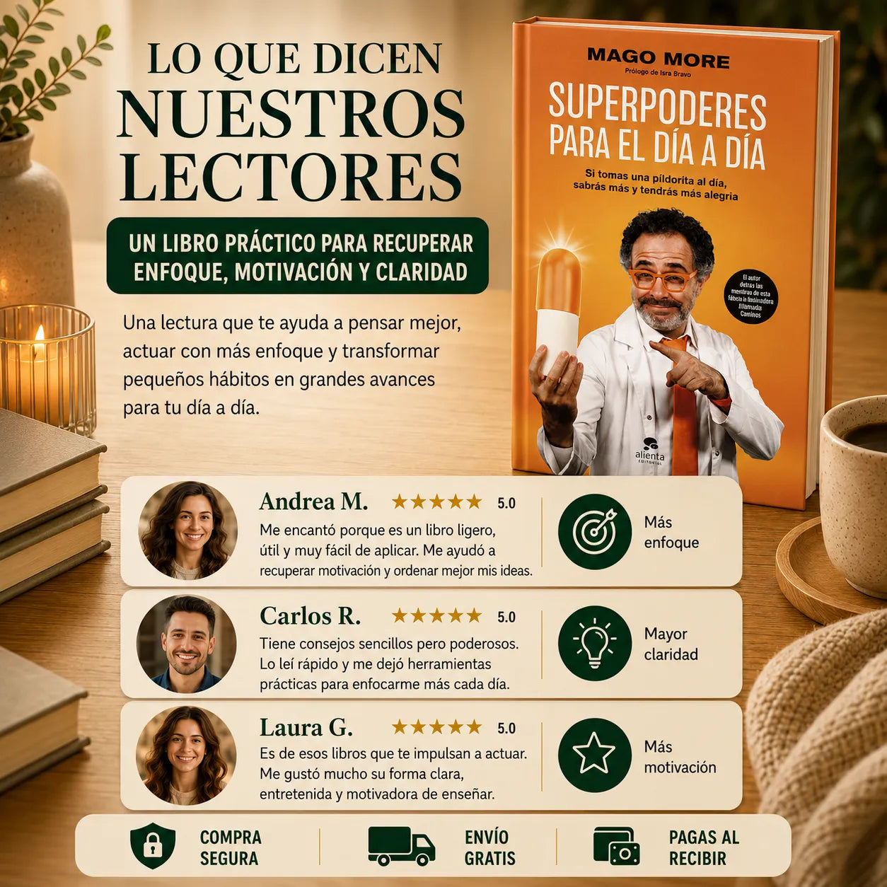📙✨ Superpoderes para el Día a Día +Llévate GRATIS: 📱 E-book 🔖 2 separadores de libros 🖍️ 1 marcador resaltador