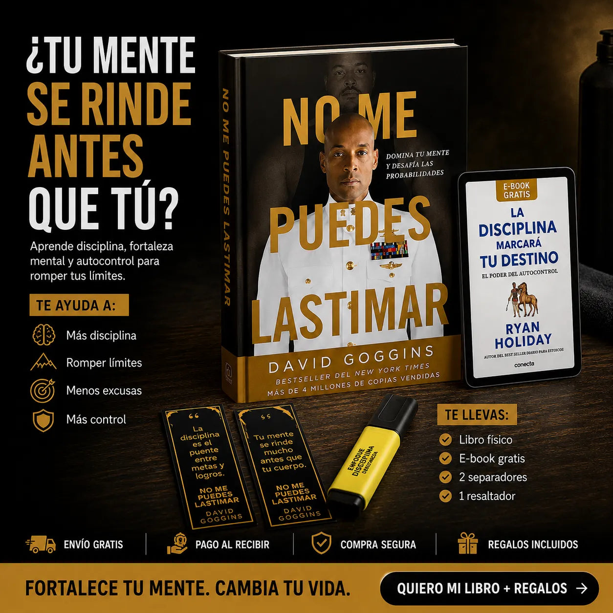 No me puedes lastimar 💥 El libro para romper tus límites + E-book + Separadores + Resaltador 🎁
