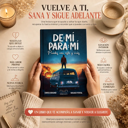 Combo Nuevo Comienzo 🌷📖 De mí para mí + De Dios para ti + 2 separadores + resaltador de regalo 📚