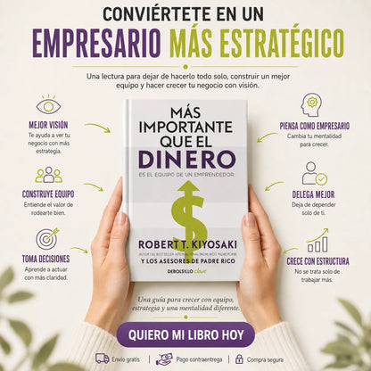 📖 Más Importante que el Dinero 💰 + E-book GRATIS 🎁 + 2 Separadores 🔖 + 1 Resaltador 🖍️
