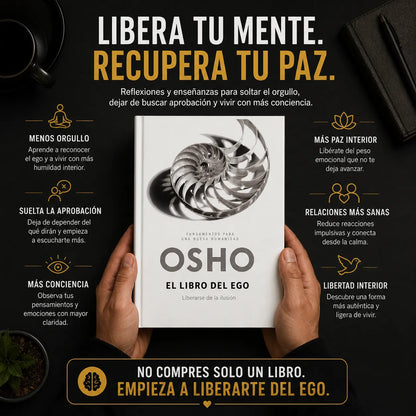 🧘‍♂️ El Libro del Ego de Osho +Llévate 2 separadores + 1 resaltador de regalo 🎁