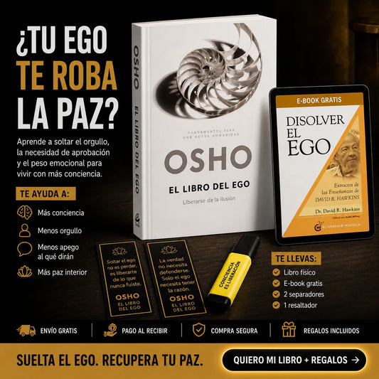 🧘‍♂️ El Libro del Ego de Osho +Llévate 2 separadores + 1 resaltador de regalo 🎁