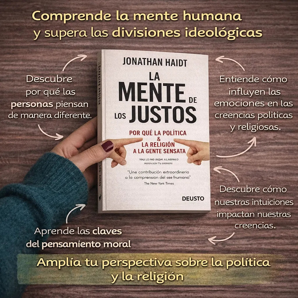 📘 La Mente de los Justos + E-Book GRATIS + 2 Separadores + Resaltador 🎁