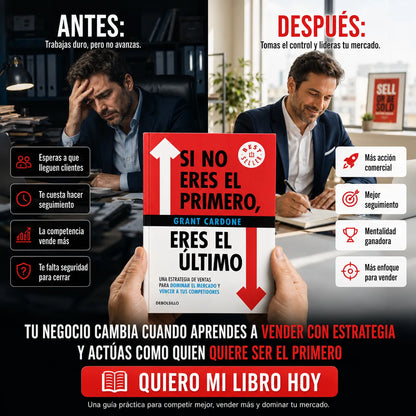 📕 Si no eres el primero, eres el último — El libro para vender más + E-book GRATIS + 2 Separadores + Resaltador 🚀