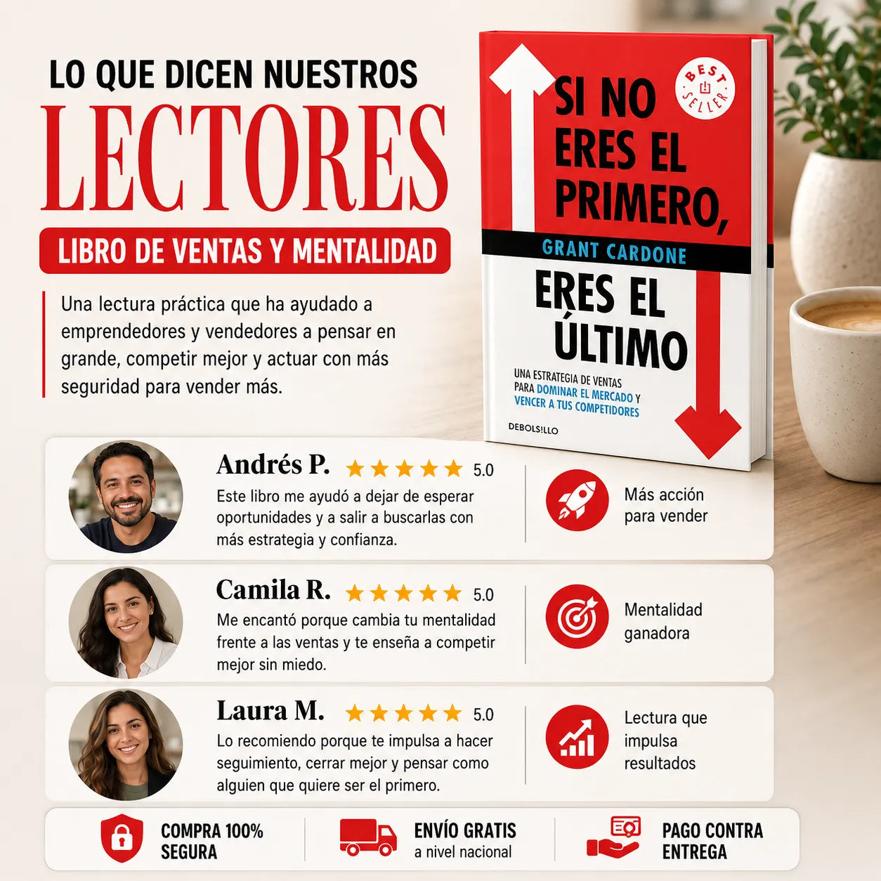 📕 Si no eres el primero, eres el último — El libro para vender más + E-book GRATIS + 2 Separadores + Resaltador 🚀