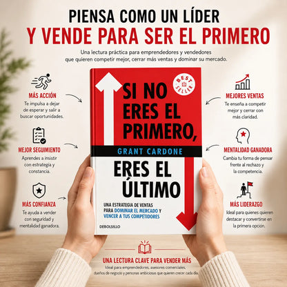 📕 Si no eres el primero, eres el último — El libro para vender más + E-book GRATIS + 2 Separadores + Resaltador 🚀