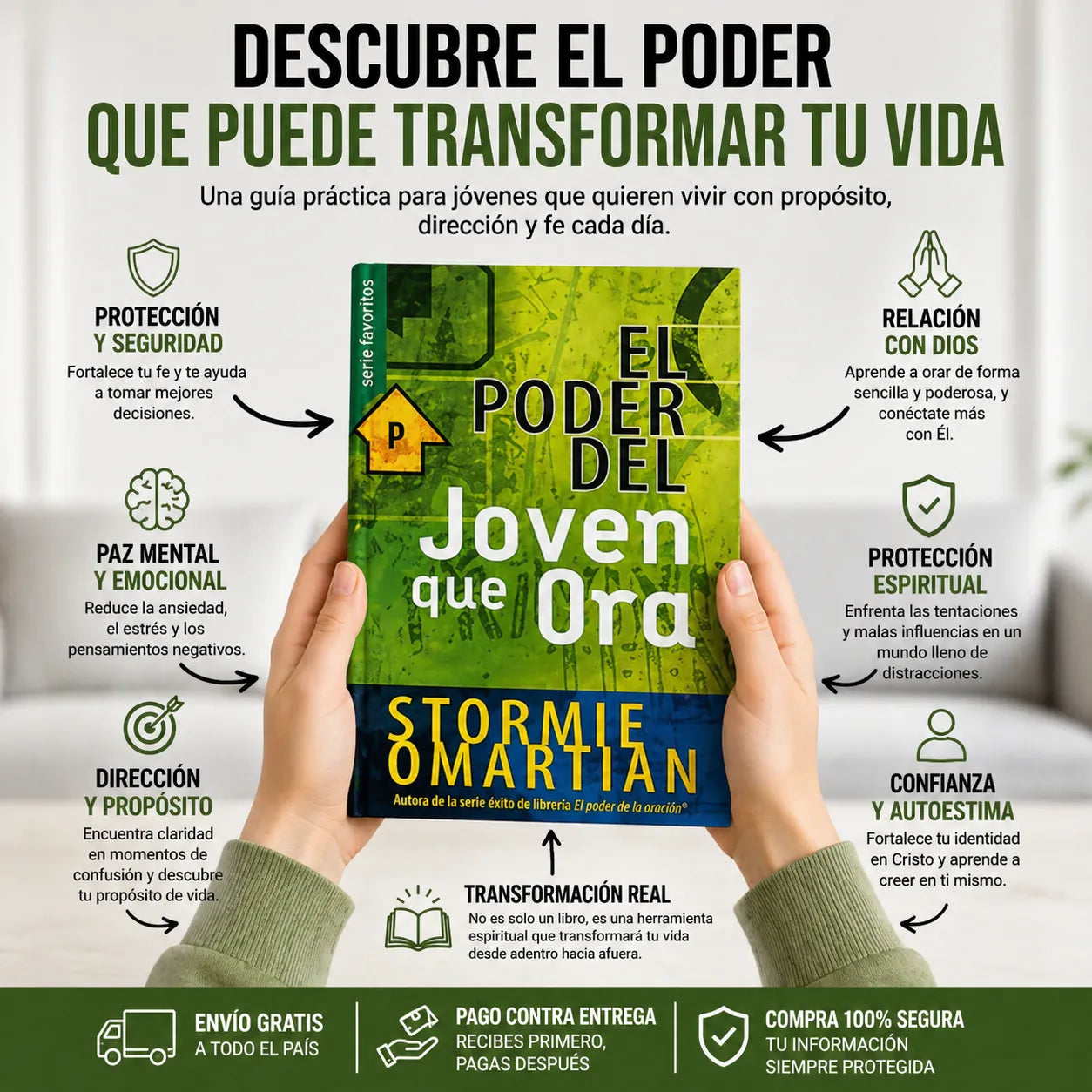 Cambia tu Vida Desde Hoy 🙏 | El Poder del Joven que Ora + Ebook GRATIS 📕 + 2 Separadores + Marcador 🖍️