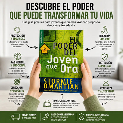 Cambia tu Vida Desde Hoy 🙏 | El Poder del Joven que Ora + Ebook GRATIS 📕 + 2 Separadores + Marcador 🖍️