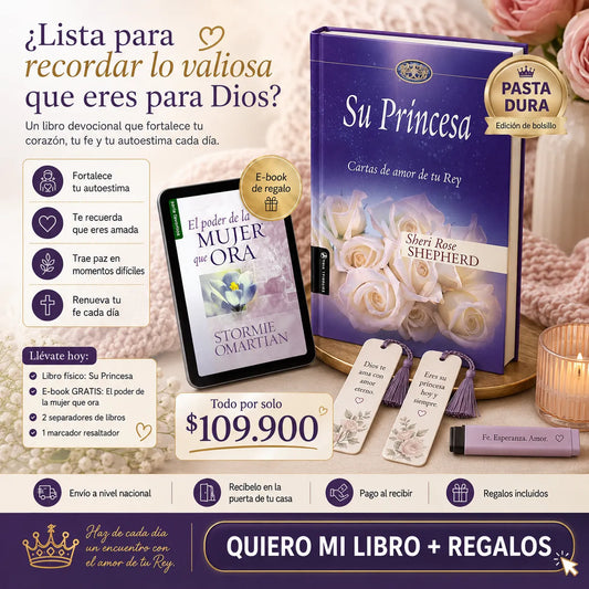 👑 Su Princesa: Cartas de Amor de tu Rey 💜 + E-book GRATIS, 2 Separadores y 1 Resaltador ✨📖