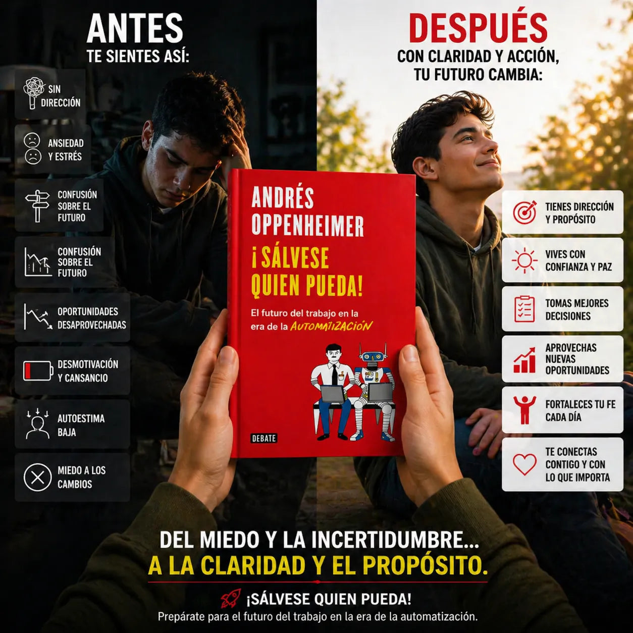 🚀 ¡No te quedes atrás! Prepárate para el futuro con ¡Sálvese quien pueda! 📚 + Regalo 2 separadores y 1 resaltador 🖍️