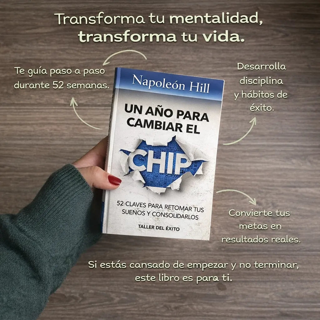 UN AÑO PARA CAMBIAR EL CHIP 🧠🚀 + Audiolibro GRATIS 🎧 + 2 Separadores 📖 + Marcador 🖊️