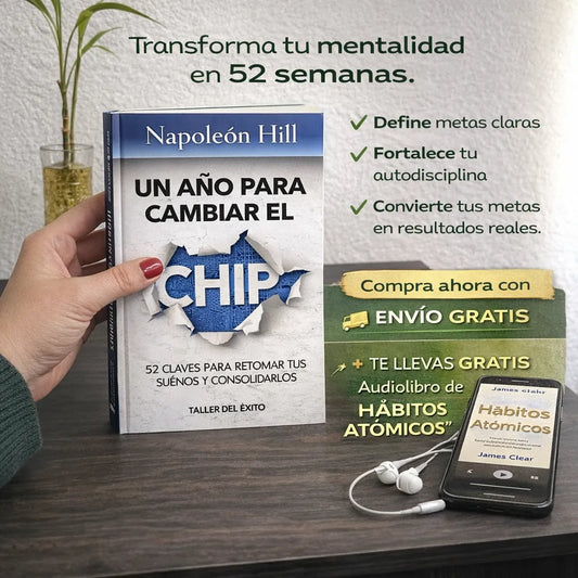 UN AÑO PARA CAMBIAR EL CHIP 🧠🚀 + Audiolibro GRATIS 🎧 + 2 Separadores 📖 + Marcador 🖊️