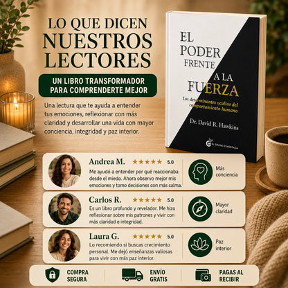 🧠 Transforma tu Mente Con 📖 El Poder Frente a la Fuerza 🎁 Llévate e-book + 2 separadores + 1 resaltador GRATIS
