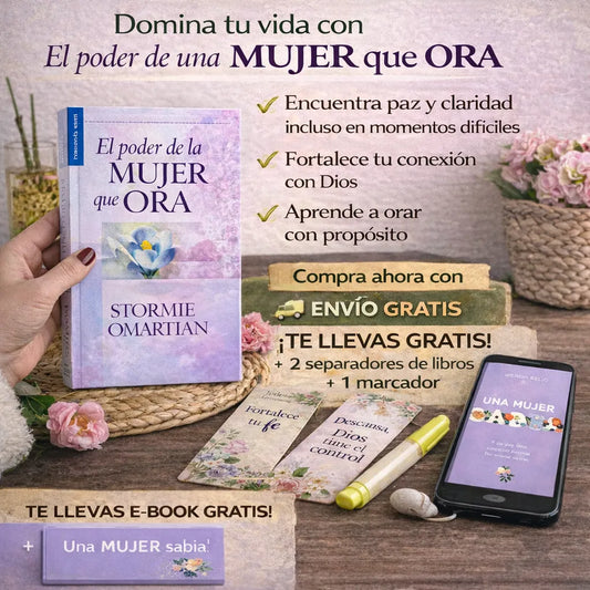 📖 El poder de una mujer que ora + 🎁 E-BOOK GRATIS + 2 Separadores + 1 Resaltador ✨