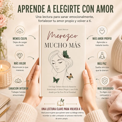 💚 Merezco Mucho Más: El Combo para Volver a Ti 📖✨ Incluye E-book + 2 separadores + 1 resaltador gratis 🎁