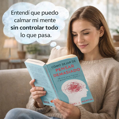 🔥 Oferta Especial 🧠 Cómo Dejar de Pensar Demasiado 🎧 + Audiolibro Hábitos Atómicos GRATIS 🎁✨