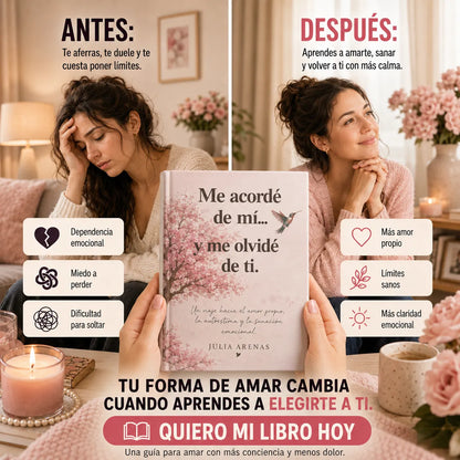 🌸 Sana, Suelta y Vuelve a Ti 📖 Libro físico + E-book GRATIS + 2 separadores + 1 resaltador 🎁