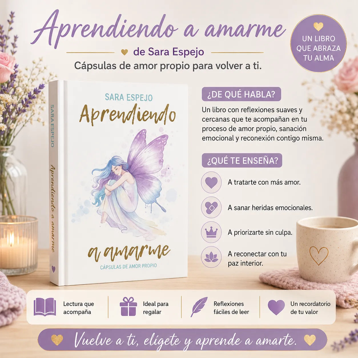 💗 Combo Amor Propio: 3 Libros para Sanar y Volver a Ti  🚚 Envío gratis + 🎁 2 separadores de regalo + 🖍️ 1 marcador resaltador