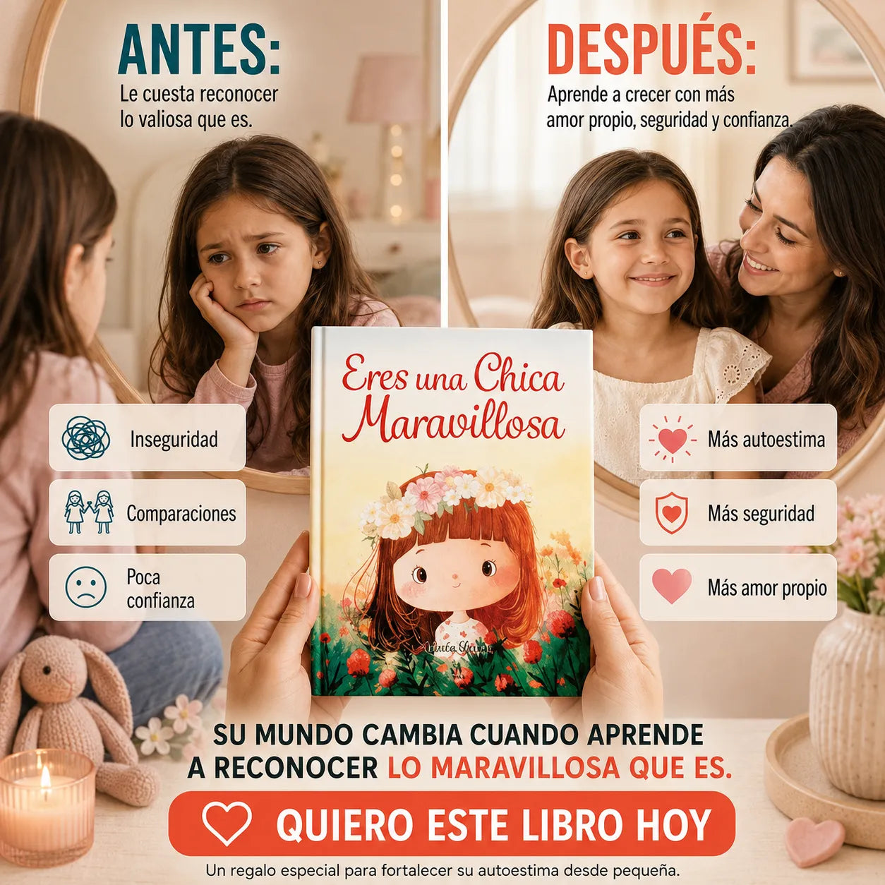 Eres una Chica Maravillosa 🌷 El Libro que Toda Niña Merece + 2 Separadores y 1 Resaltador de Regalo 🎁