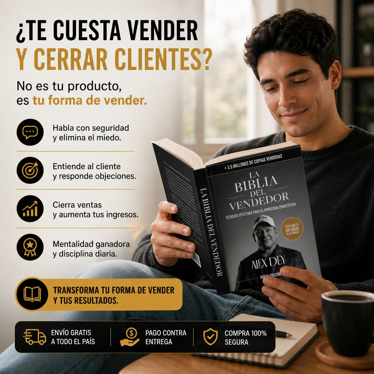 💸 Vende Más y Gana Más con La Biblia del Vendedor + E-book GRATIS + 2 Separadores + Marcador 🎁